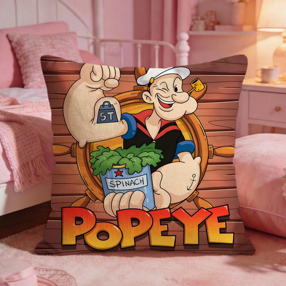 PPopeye The Sailor Anime Cushion Cover Premium Comfort Reversible Pillow Cove Two In One Design For Any Room Car Interior