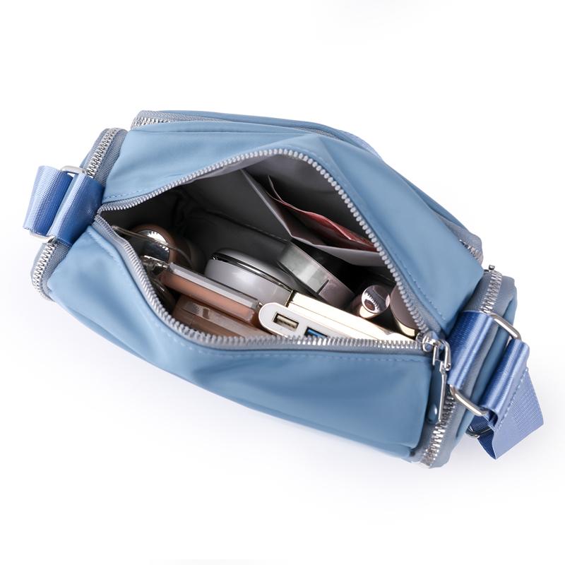 Women Bag Waterproof Nylon Handbags Pure Color Fashion Multi Function Large Capacity Crossbody Tote Bag Casual Messenger Mum Bag