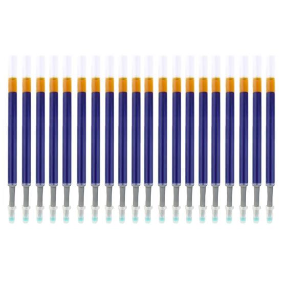 20 шт. Гелевые стержни большой емкости 0,5 мм наконечник прозрачные чернила защита от протекания экологичные сменные легкие студенческие ручки сменные стержни