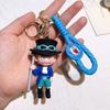 One Piece Keychains Anime Monkey D. Luffy Tony Chopper Roronoa Zoro Cartoon Character Key Chains Keyring Doll Bag Pendent