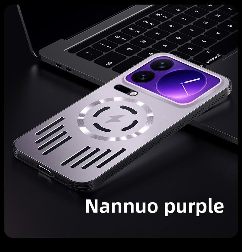 Для Xiaomi Mi 17 Pro Max Чехол Жесткий Металлический теплоотвод Магнитный Беспроводная зарядка Защитная задняя крышка для xiaomi 17 Pro Корпус