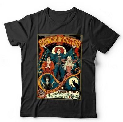 Футболка Hocus Pocus Сестры Сандерсон Унисекс и Детская - Хэллоуин Ведьма Ретро