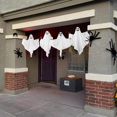 4 шт. Хэллоуин Ужас Руки скелета Триллер Призрак Подвесные украшения с выражениями Жуткие украшения для двора