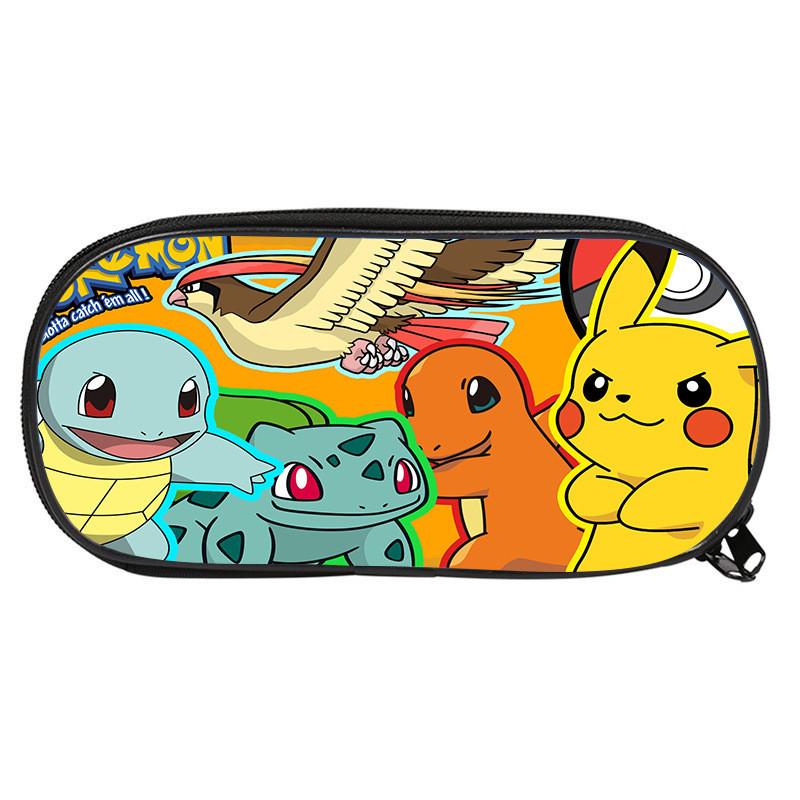 Pokemon Themed Printed Student Single Layer Stationery Storage Pencil Bag