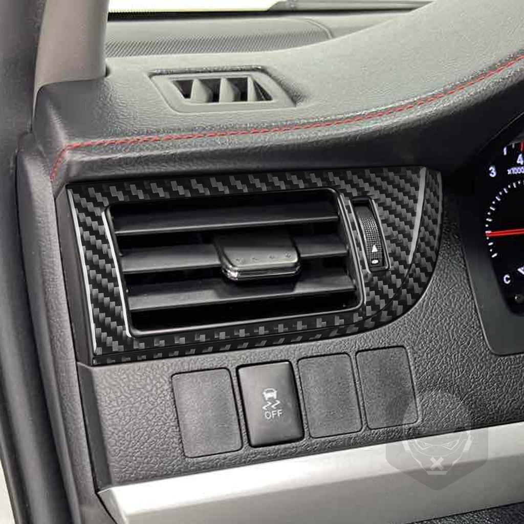 For Toyota Camry 2015 2016 2017 Carbon Fiber Dashboard Air Outlet Vent Panel Decorative Cover Car Interior Accessories Sticker