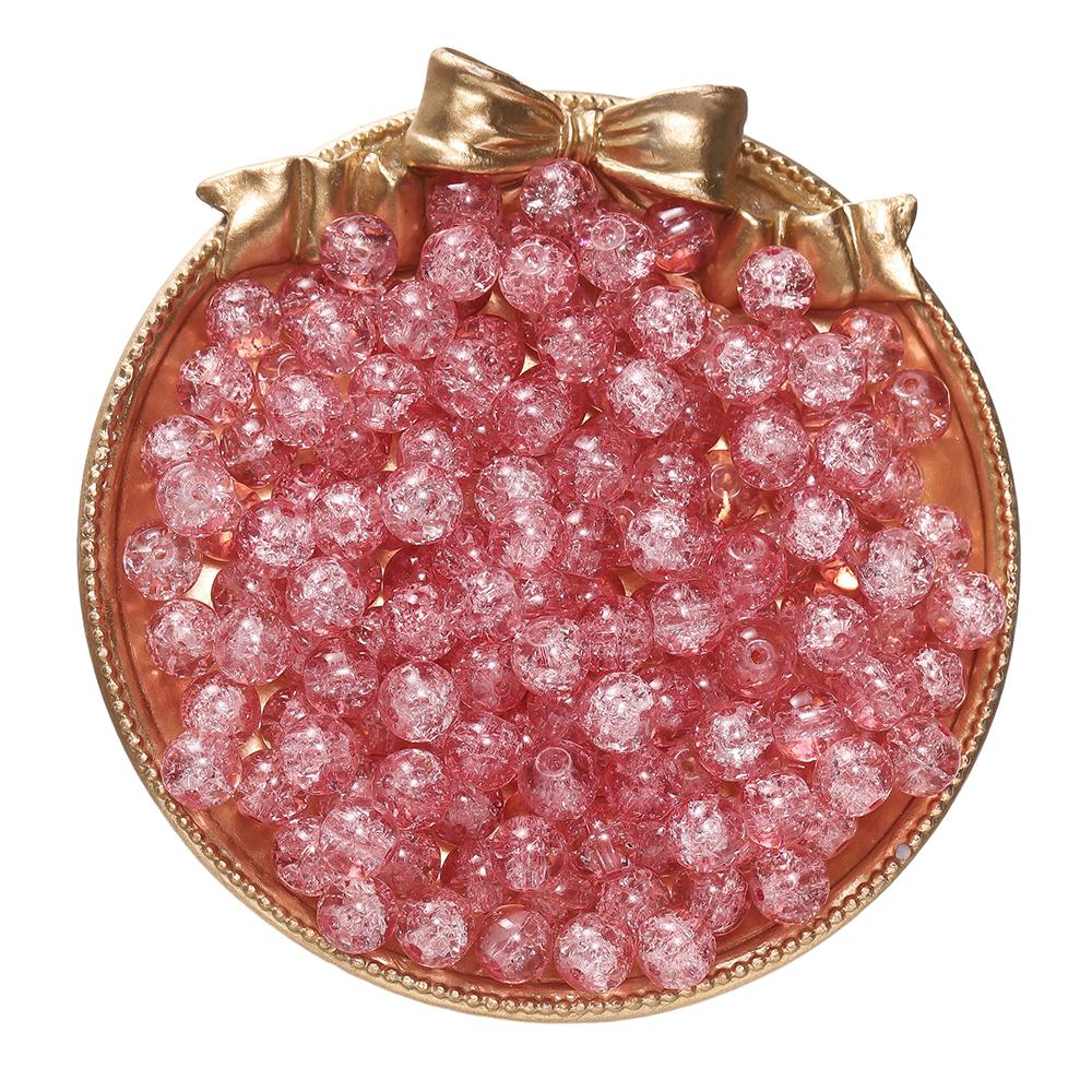 50 100 шт. 8 мм Стеклянные бусины с трещинами, Loose Spacer Beads для изготовления украшений, DIY, Серьги, Браслеты, Ожерелья, Аксессуары