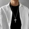 High Quality Cross Titanium Steel Non Fading Necklace,Domineering and Trendy Men's Hip-hop Pendant Chain,New Handsome Men Women