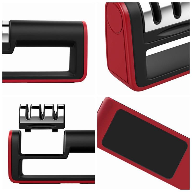Household Knife Sharpener Kitchen Multi-Functional Three-Section Cutter Diamond Cutter Sharpening