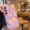 Phone Case: 2D flat, fits Samsung Galaxy A34 A35 M05 M06 S20 S22 S21 FE Plus 5G protective case, rainbow clouds, perfect Christmas and Halloween holid