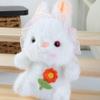 Embroidery Cute Flower Lace Headwear Cartoon Rabbit Plush Toy Pendant Kids For