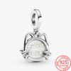 New Arrival 925 Sterling Silver Little Yellow Duck Pink Air Balloon Charm Fit Fashion Bracelet Necklace Jewelry Gift Making
