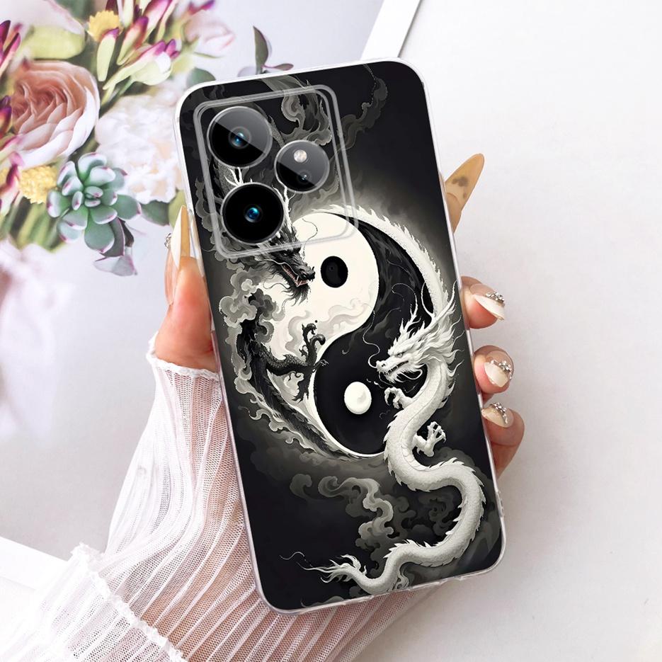 Чехол для Realme GT 7 GT7 T 5G RMX5061 Милый Лев Модный Расписной Чехол Мягкий Силиконовый Чехол для Телефона для Realme GT 7 Pro GT7T 5G