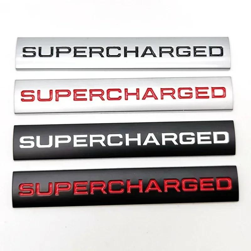 3D Metal Supercharged Logo Rear Trunk Emblem Badge Car Sticker Car Styling Accessories