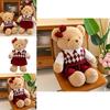 Cute Teddy Bear Plush Toy For Couple Creative Sweater Design Birthday Gift For Girls Pp Cotton Filling Short Plush 45cm