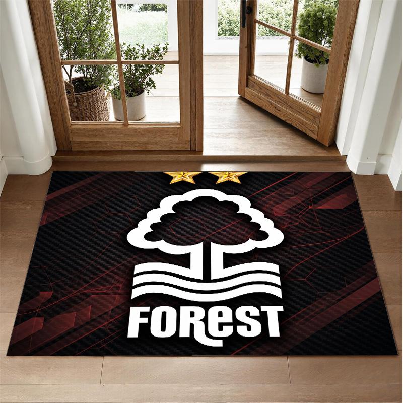 Nottingham Forest Design Crystal Velvet Rug Soft Decorative Mat for Bedroom Entrance