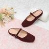 Fashion Flat Shoes for Women's Slippers Half  French Retro Suede 2025 Spring and Autumn New Plus Size Women's Shoes Slippers Women