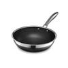HexClad Hybrid Wok Compatible Direct Sales Warranty Non-stick [26cm] [Non-stick Treatment] IH/oven/dishwasher (manufacturer Only, Included) [HexClad]