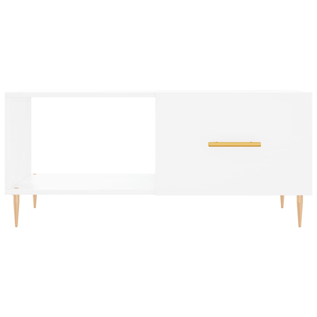  Журнальный столик, белый, 90x50x40 см, древесный материал