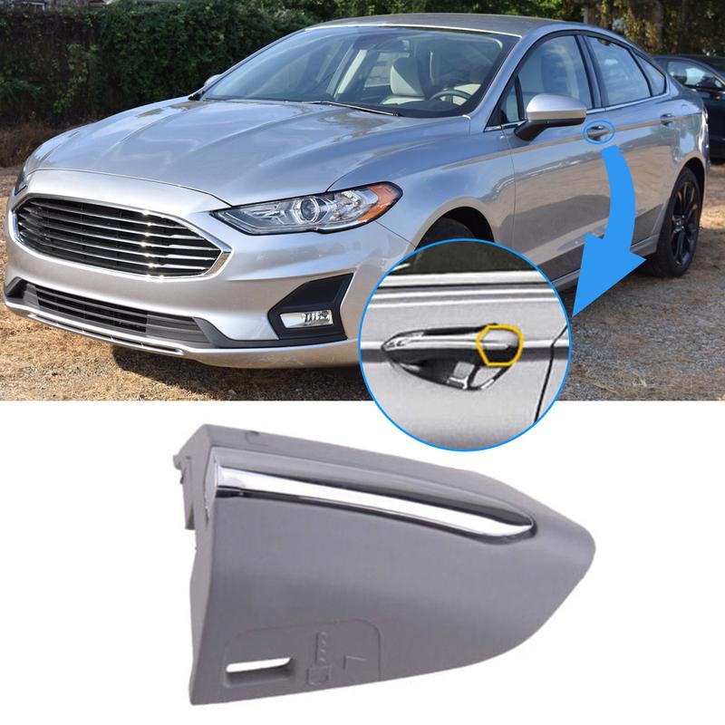 For Ford Fusion 2013 - Left Drive Door Handle Key Flap Cover Chrome Replacement