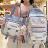Школьные рюкзаки Детские Высококачественные для девочек-подростков, учениц средней школы, учениц старшей школы, Рюкзаки из двух частей