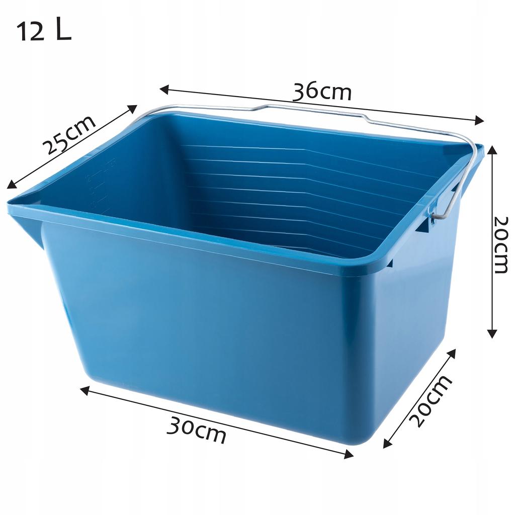 KADAX Малярное ведро Ведерко С Ручкой 12 Литров 3шт