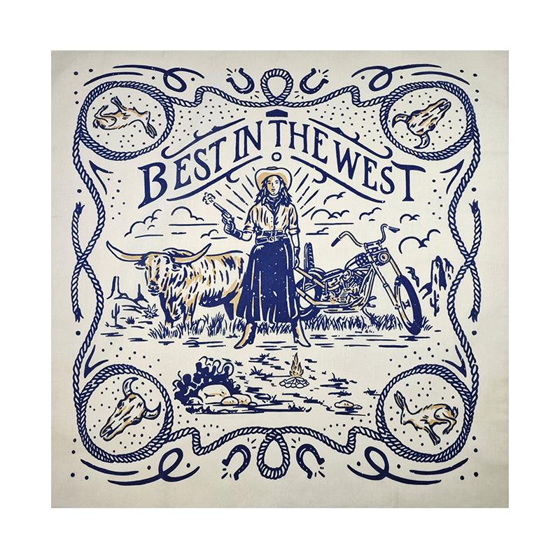 Хаки Чистый Хлопок Американский Ретро Винтажный Квадратный Шарф - Мужской Хип-Хоп Платок/Полотенце Для Лица