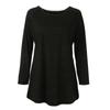 Women's Fashion Blouse Plus Size Solid Long Slim T-Shirt  Long Sleeve Top