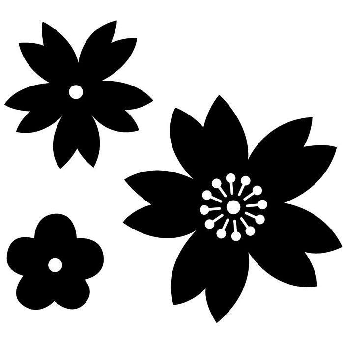 Set de dies 'Japan - Fleurs' d'Artemio - Noir - Enfant - Mixte