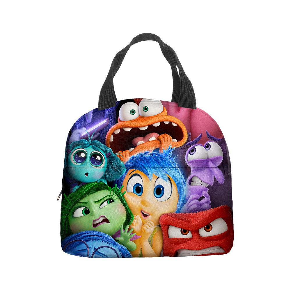 Anime Cartoon Handbag Student Lunch Bag Grades 1-6 Picnic Bag Printed Thermal Insulation Bag Meal Bag