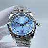 Механические часы 41 мм для мужчин, арабское слово Dail, наручные часы из сапфирового стекла и нержавеющей стали
