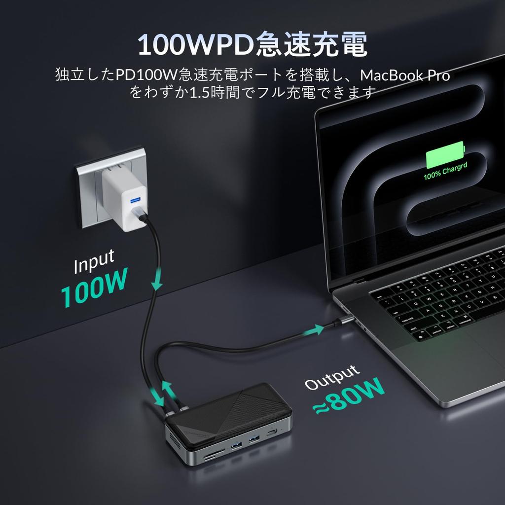 Внешний корпус GiGimundo SSD, 10 Гбит/с, USB-концентратор C с корпусом NVMe SSD, вентилятор, док-станция, высокоскоростная передача данных, устройство чтения SSD HDMI PD 100 Вт, быстрая