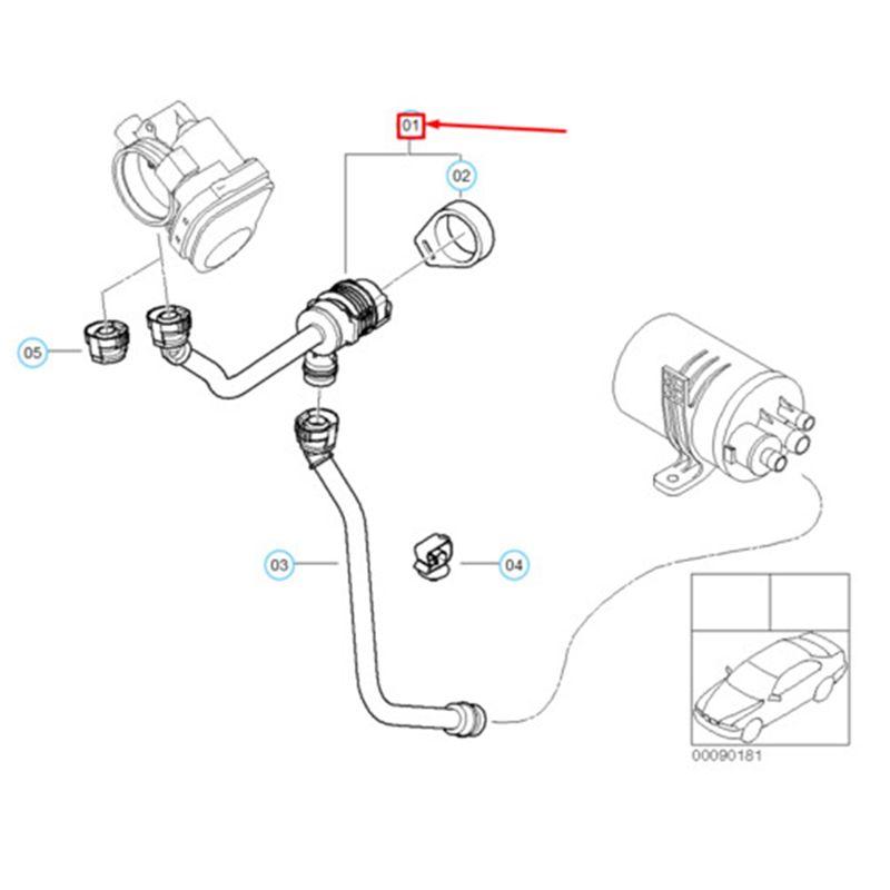 Fuel Tank Vent Valve Carbon Tank Battery Valve Fuel Tank Exhaust Valve For BMW E81 E87 E87N E90 E90N 13907529753