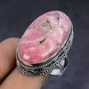 Natural Rhodochrosite Gemstone 925 Sterling Silver Jewelry Ring Size 9.5 R1W82