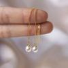 1 Pair of Elegant Earrings, Fashionable Niche Daily Accessories, Exquisite Imitation Pearl Earrings