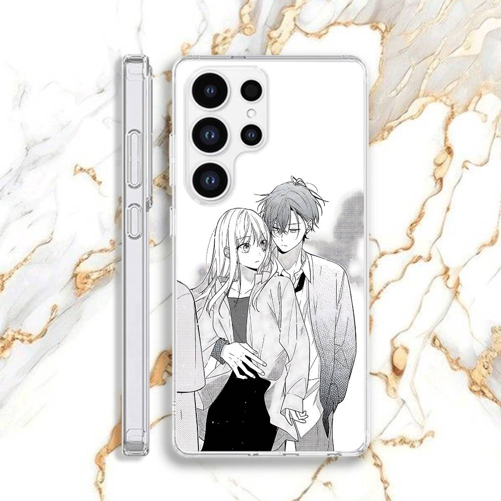 Чехол для телефона Kingyoya-san no Karisome Fuufu для Samsung S21, S24, S30, S10, S22, S25, S23, S10, Plus, Ultra, 5G, FE, lite Прозрачный Мягкий