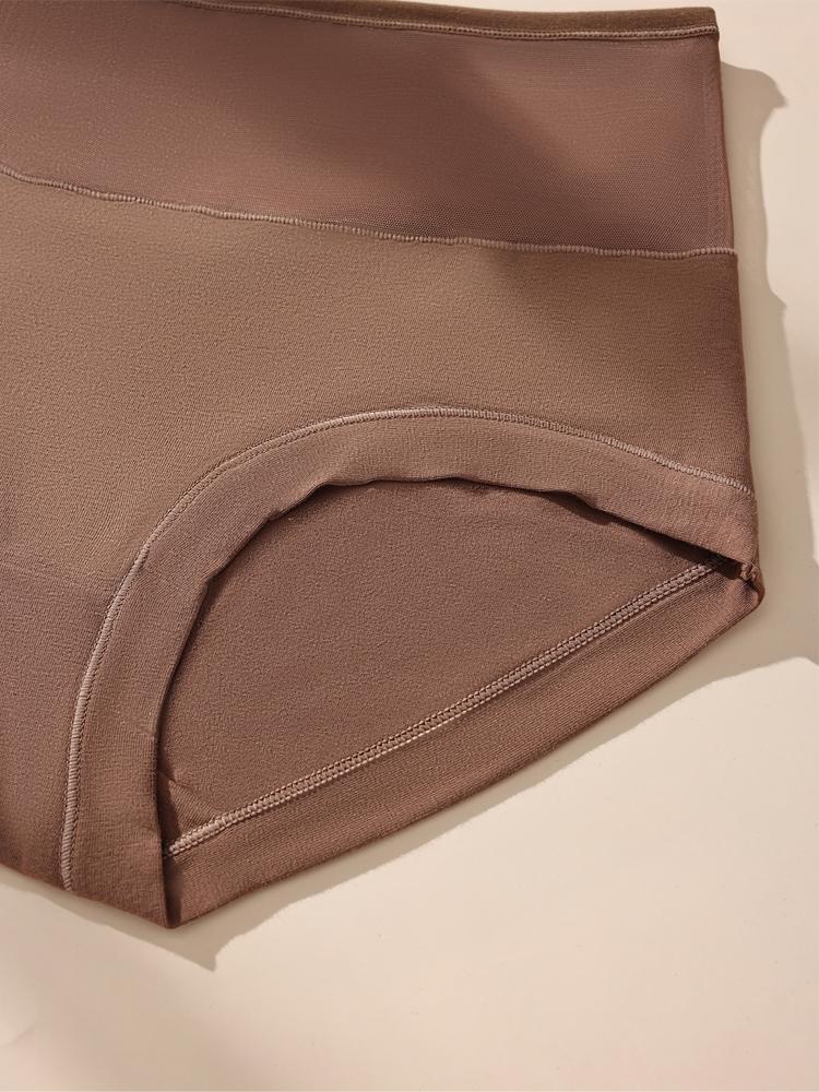 Plus Size 4Pcs Women Panties Mesh High Waist Underwear Soft Cotton Briefs Girls Underpants Solid Panty Slim Female Lingerie