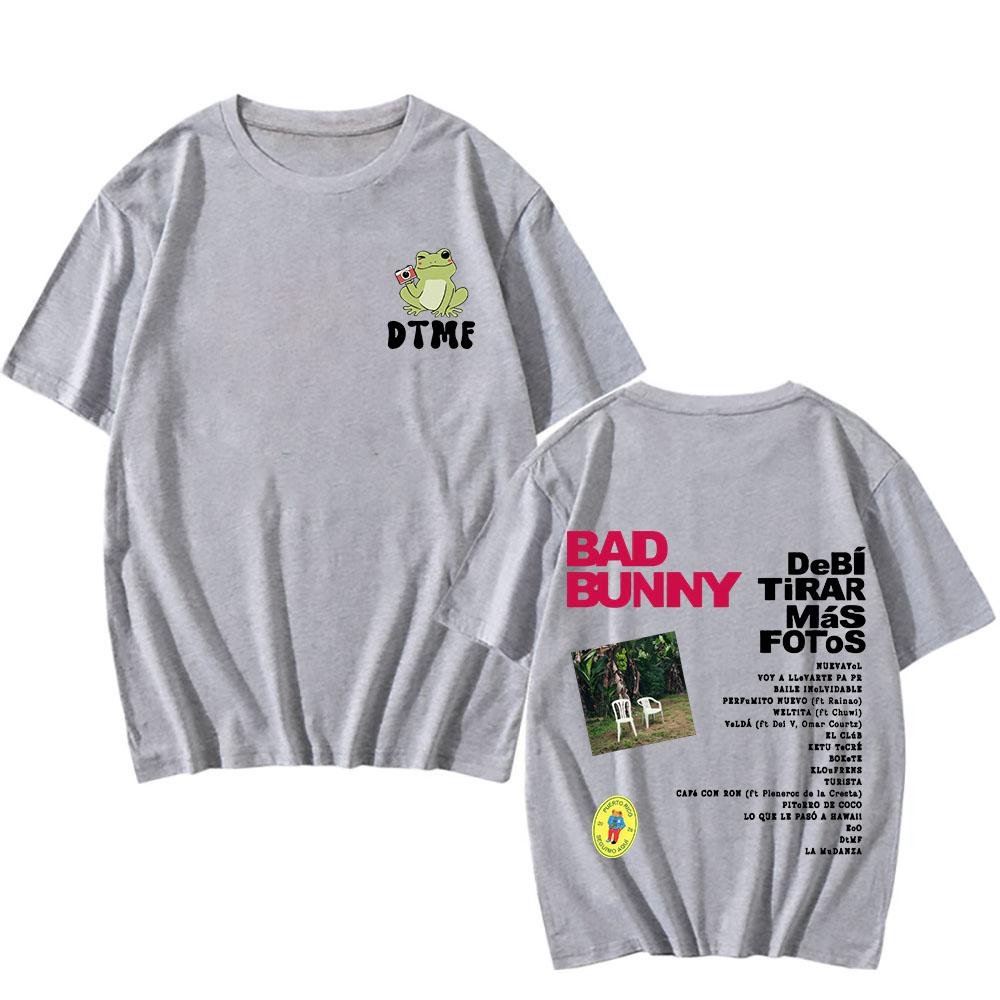 DTMF DeBí TiRAR MáS FOToS New Album T Shirt Bad Bunny Women/men Tee-shirt Graphic Printing Hip Hop Tshirt Sudaderas Retro Tees