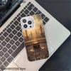 Moslem and kaaba Phone Case For iPhone 17,16,15,14,13,12,11,Pro,XS,Max,Plus,Mini,SE4,E White Matte Shockproof Cover