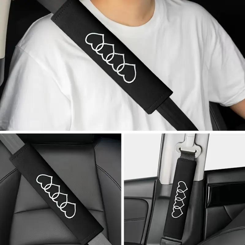 2PCS Love Seat Belt Shoulder Cover Automotive General Soft and Comfortable Car Seat Belt Cover