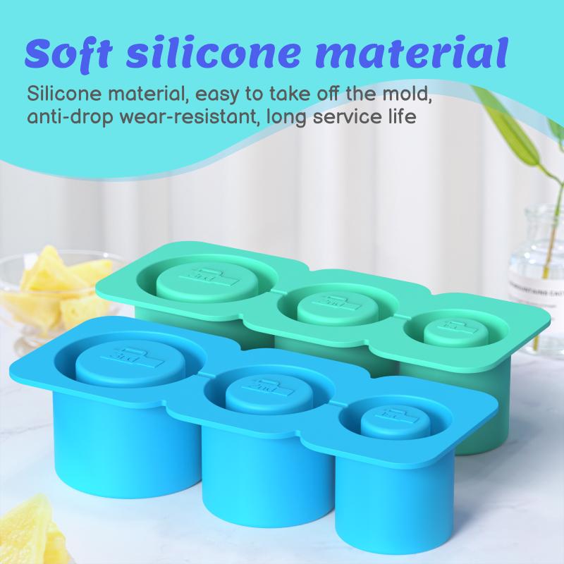Silicone Ice Block Mold Is Not Sticky Summer Ice Block Mold Easy To Mold Ice Block Making Hollow Cylindrical Ice Block Tools