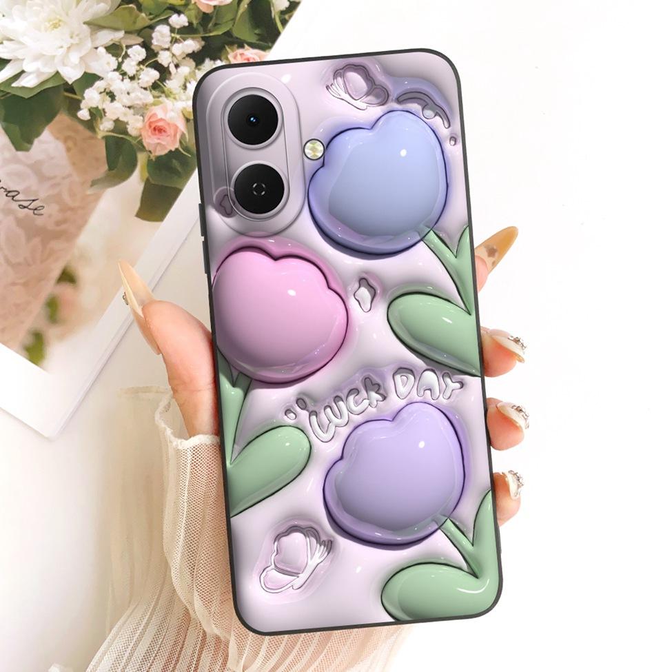Чехол для Tecno KM4 Чехол для Tecno Spark Go 2 Роскошный Модный Милый Мультяшный Забавный Расписной Силиконовый Чехол для Телефона