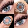 Eyeshare Цветные контактные линзы Blue Fresh Annual Disposable Lens Коричневый Удобный Натуральный Цветные Линзы Мягкие Линзы для Глаз 1 Пара