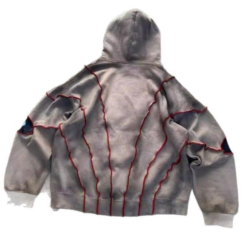 226 Y2K Dark Vintage 3D Print Hoodie Loose Fit Long Sleeve Sweatshirt Teens