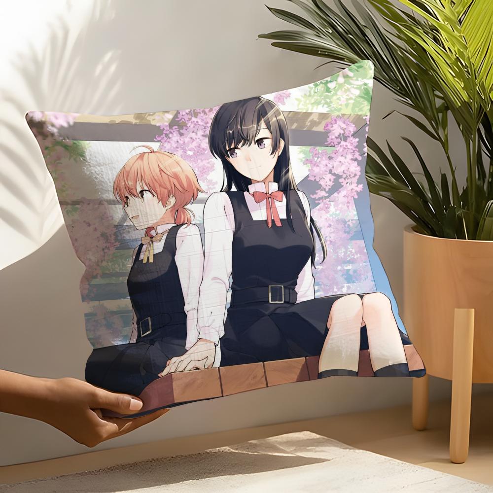 Yuri Anime Bloom Into You Pillow Case Home Living Room Decoration Linen Pillow Cases Cushion Cover