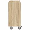 Golf Cabinet with Wheels Uni Sonoma Oak 90 x 45 x 98 cm