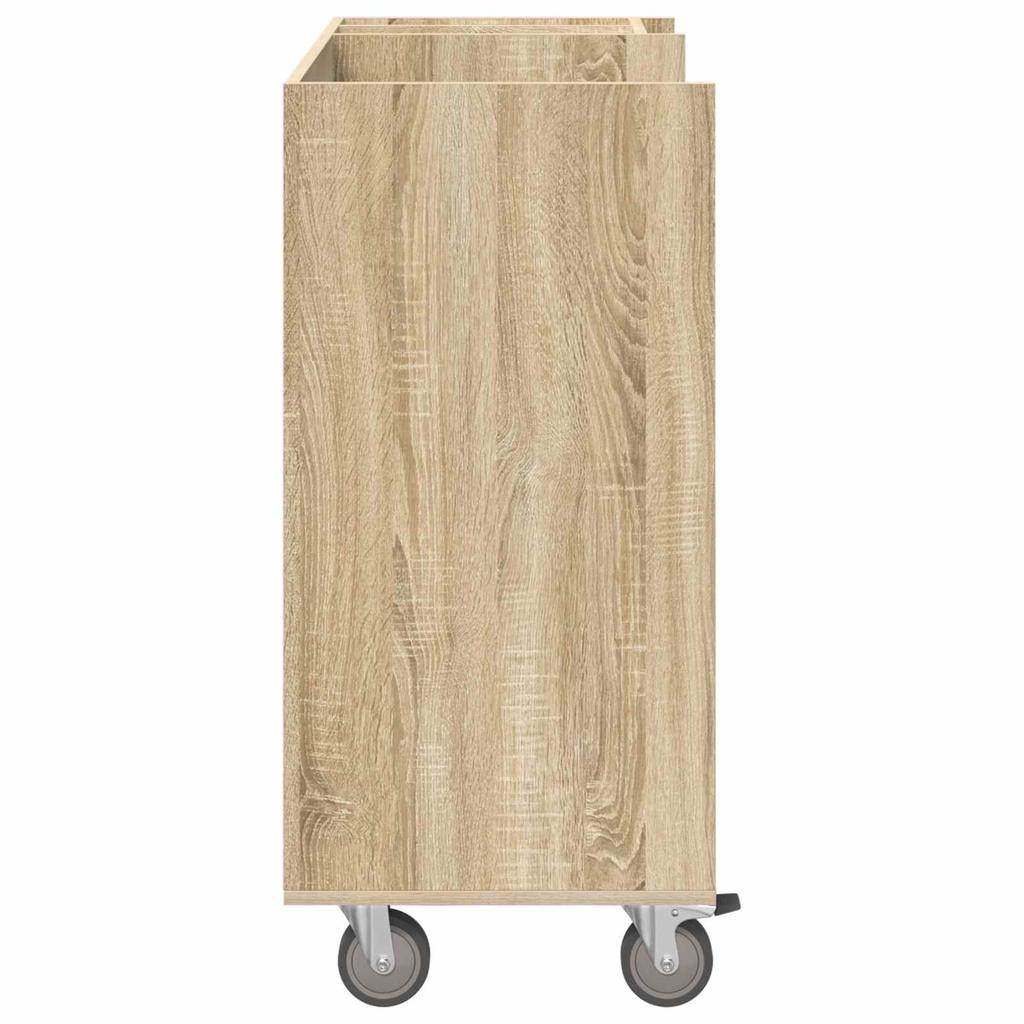 Golf Cabinet with Wheels Uni Sonoma Oak 90 x 45 x 98 cm