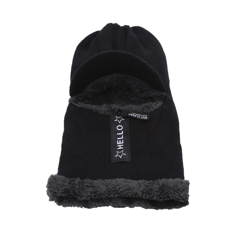 Мужская теплая вязаная защитная шапка для велоспорта, защиты лица, зимняя теплая цельная шапка для защиты от холода