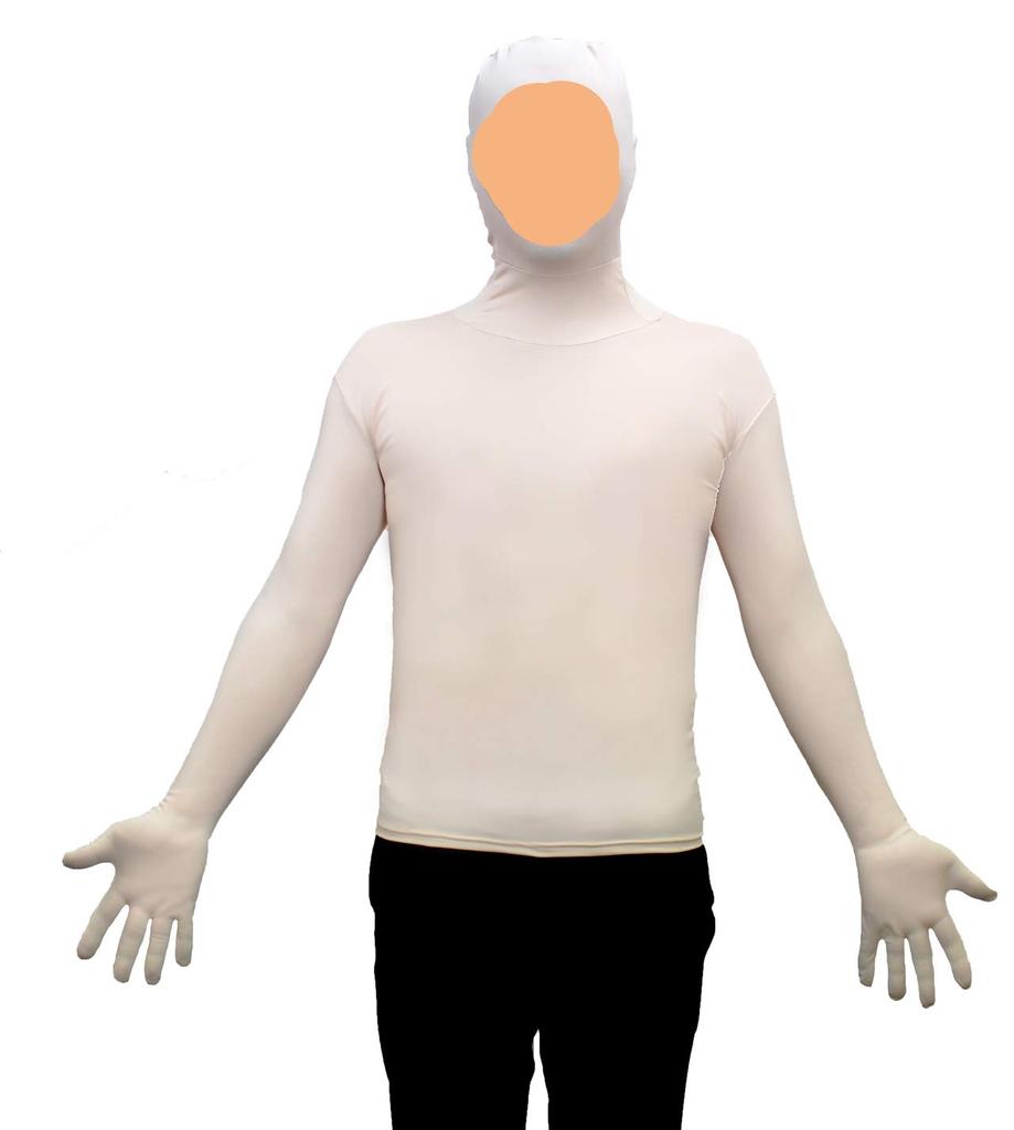 Munimuni Manufacturing Kigurumi Upper Body Unisex Skin Tights, (L, Color)