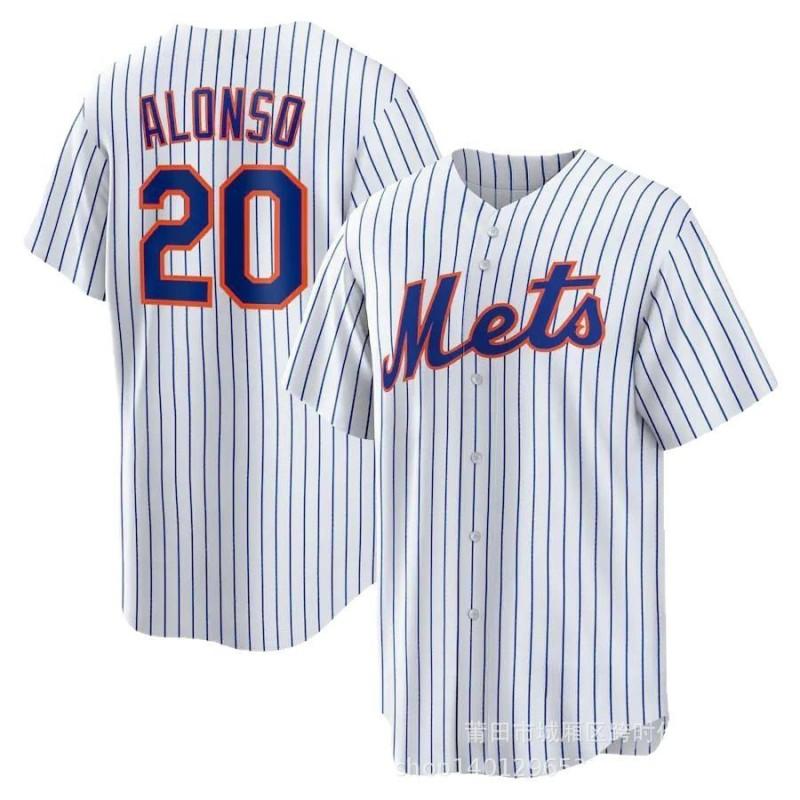 New York Mets 20 22 Baseball Jerseys Men Team Sports Athletic Shirts