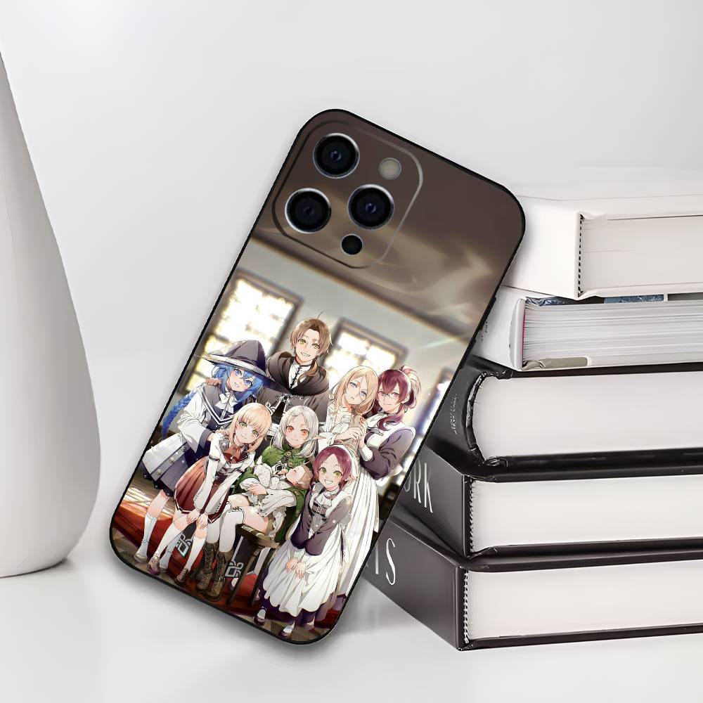 Чехол для телефона Mushoku Tensei Jobless Reincarnation Для iPhone 17,16,15,14,13,12,11 Plus,Pro Max,XS,Мягкий черный чехол